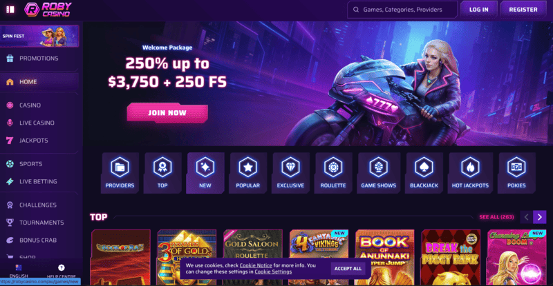 Roby Casino – fast crypto payouts and clean interface in Australia